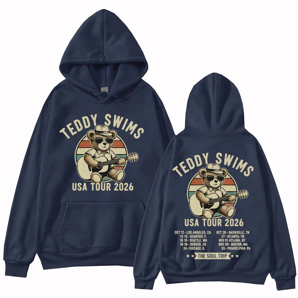 

Teddy Swims The Soul Trip Tour 2026 Hoodie Man Woman Harajuku Long Sleeve Pullover Tops Sweatshirt Gift Y2K S дубильна кора