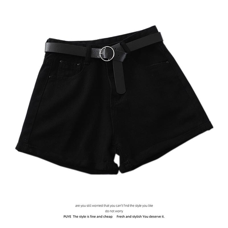 Women's Korean Style High Waist Denim Shorts - Summer Loose Fit, Rolled Hem, Plus Size, Casual Slimming Hotpants