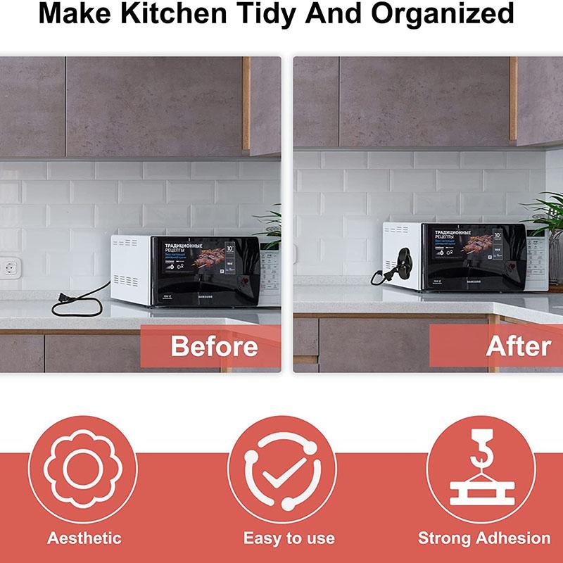 4 PEZZI Avvolgicavo Organizzatore per Cavo Elettrodomestico da Cucina Avvolgicavo Clip di Gestione Cavi Supporto per Friggitrice ad Aria Macchina da Caffè Fissatore