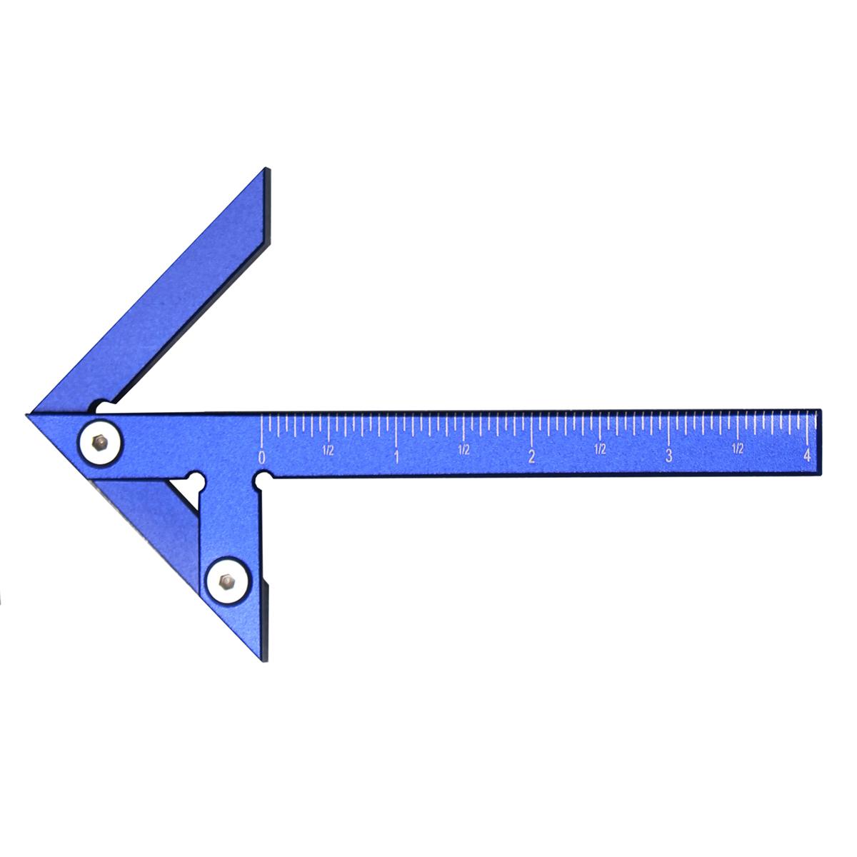 

Inch Triangle Ruler Scriber Gauge Center Scribe Measuring Tool Center Finder Woodworking Line Caliber Gauge Right Angle Line 1pcs синий