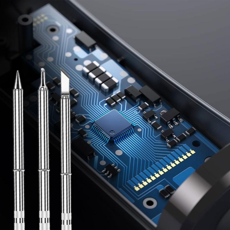 Precisions Engineered Soldering Tip Set for Circuit Repair Copper Infused Design Multiple Tip Shape Soldering Station