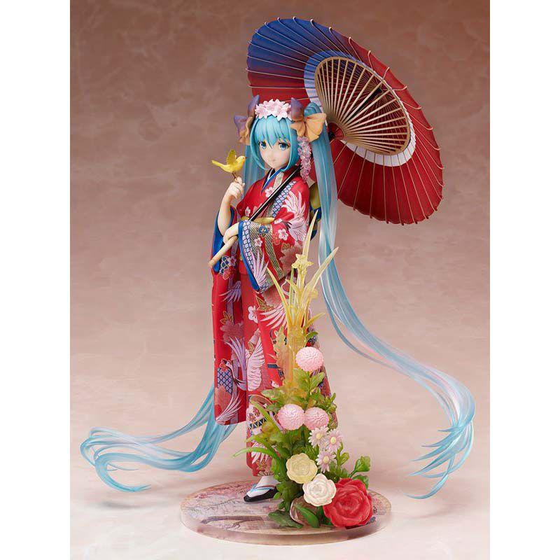 Exquisite Anime Stronger Hatsune Miku Kimono Yukata Hanairogoromo Pvc Action Figure