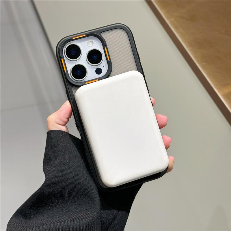 For iPhone Luxury Translucence Color Frame Magsafe Magnetic Phone Case For iPhone 16E 15 14 Plus 13 12 Pro Max Protective Cover
