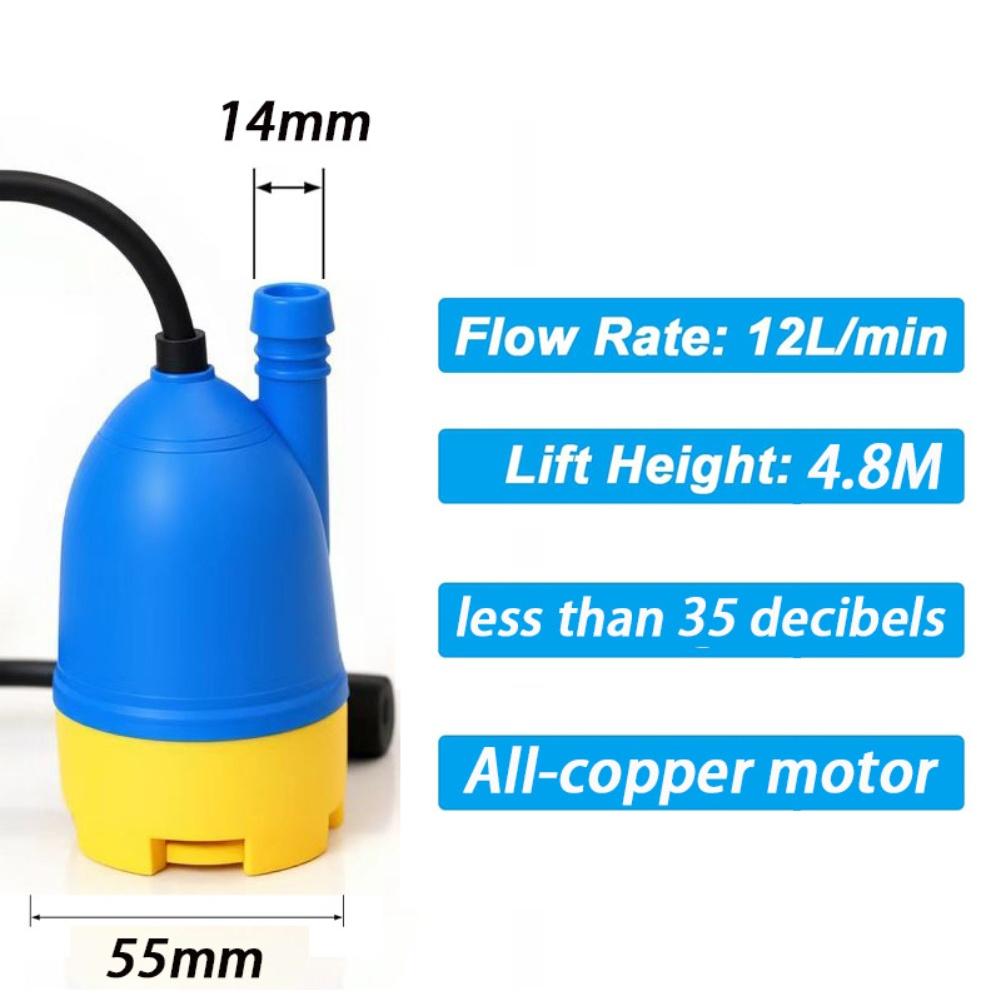 

1PC High-Pressure Water Pump 12V Electric Water Pump External Submersible Pumping Self-Priming Portable Water Tank Pumps China Mainland