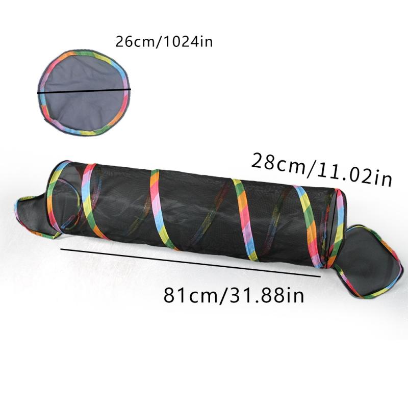 Portable Outdoor Mesh Cat Enclosure Play Tent With Tunnels Foldable Pet Maze Channel Toy Pet Training Channel Toy Pet Supplies