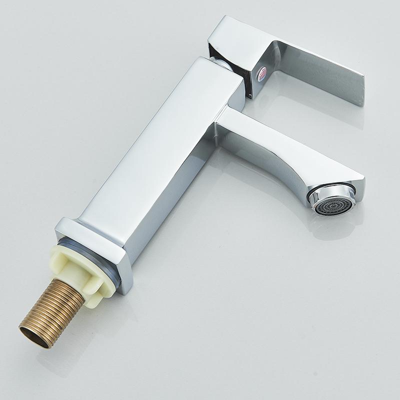 Basin Sink Bathroom Faucet Deck Mounted Single Cold Water Basin Mixer Taps Matte Black Lavatory Sink Tap Crane