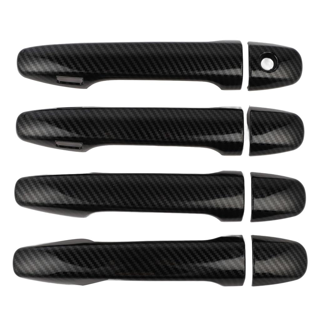 Carbon Fiber Style Door Handle Cover Trim for Subaru Legacy Levorg, Durable ABS Material, Protects the Door Handle, Easy To Install.