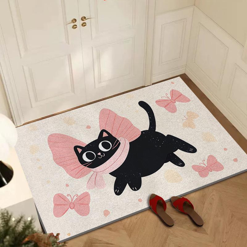 Eingangstür Cartoon Seide Bodenmatte Haushalt Eingangstür Tür Schmutzmatte Outdoor Schmutzabweisend Staubentfernung Kann Maßgeschneidert Werden Teppich