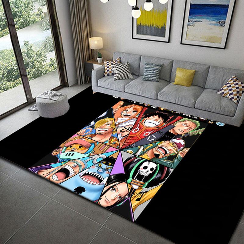 One Piece Anime Battle Style Rug Soft Non-Slip Floor Mat for Bedroom Living Room