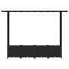 Raised Bed with Trellis and Hanging Roof Black 203 X 40 X 138 Cm PP