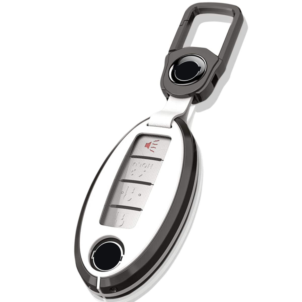 

NISSAN Чехол для смарт-ключа Nissan, Для Days Serena X-Trail Elgrand Skyline Note Cube Juke white серебряный