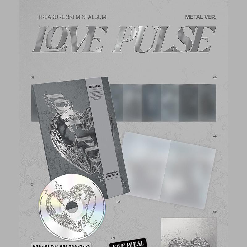 TREASURE – 3rd Mini Album [LOVE PULSE] (METAL / ROCKCHIC / STREET Ver.)