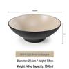 Large Frosted Melamine Ramen Bowl - Japanese-Style Restaurant Noodle Bowl for Mala Tang, Luosifen, Soup, and Rice Noodles