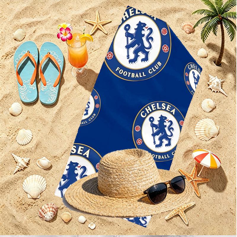 football club.C Print Beach Towel, Versatile Lightweight Absorbent Beach Towel for Pool Surf Yoga Bathroom, Perfect Birthday Holiday Gift
