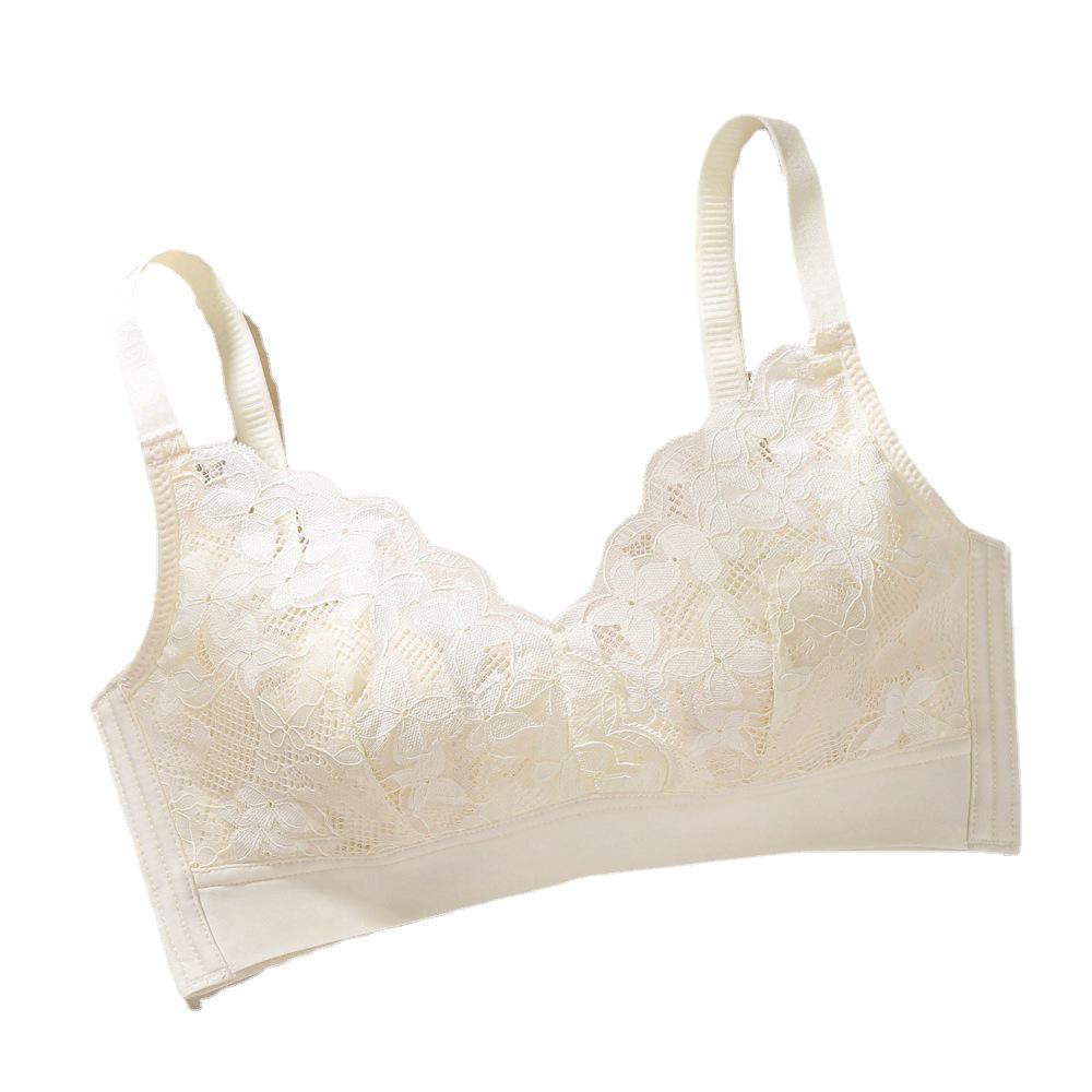 Damski Cienki Letni Oddychający Biustonosz - Bez Fiszbinów, Mały Biust, Ultracienka Miseczka z Uszkami Królika