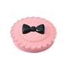 1Pcs False Eyelash Storage Box Pink Bowknot Design With Mirror Display Box Case Organizer Makeup Cosmetic Tool Gift For Women