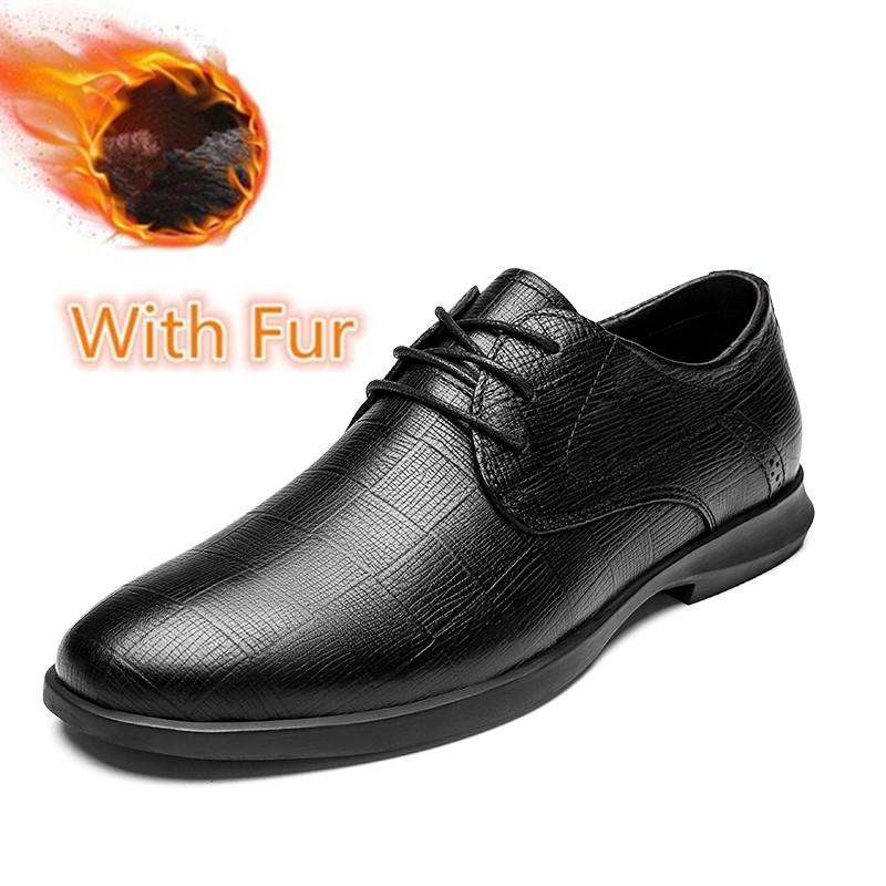 Mens Casual Shoes Genuine Leather Oxford Shoes For Men Italian Quality Formal Dress Wedding Footwear Brand Luxury Winter Shoes