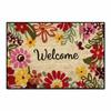 Flower Absorbent Mat Letter Floor Mat Wear-resistant Door Mat  Bathroom Use