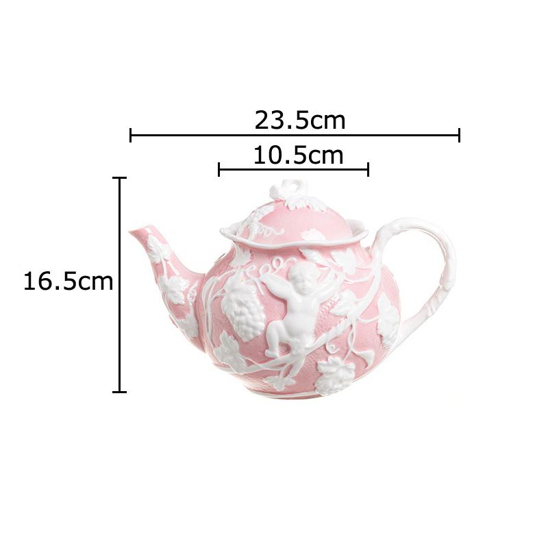Engelfiguren Relief Keramiktasse&Untertasse Teekanne Esstisch Kaffeetasse Milchbecher Nachmittagstee Teetasse Fruchtsaftbehälter