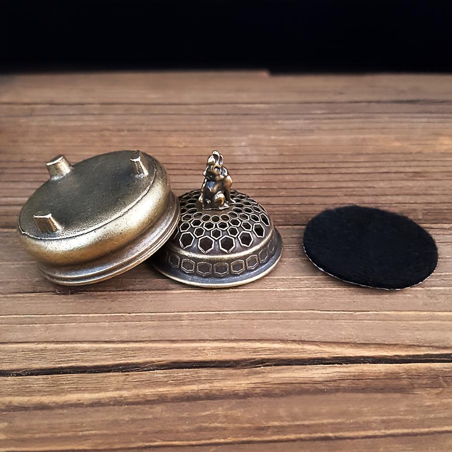 1pc, Elegant Metal Wolf Incense Burner - Zen Meditation & Yoga Decor, Unisex Home & Outdoor Diffuser (Without Incense)