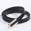 Trendy Waist Belt U Shaped Metal Buckle Thin Belt Waist Cincher for Women Enhances Any Outfit