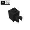 BRICKE 1x1 Brick with Connector Holder, Compatible with Lego 60475 30241 Small Building Blocks