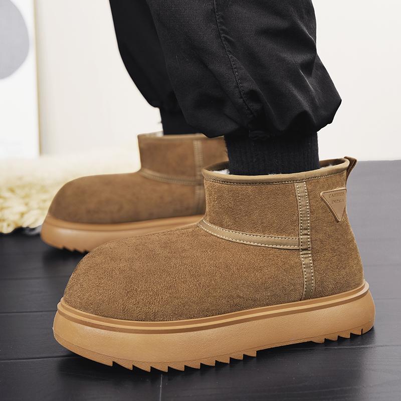 Fashion Winter New Platform Men and Women Snow Boots Casual Slip-on Botas Altas Plush Warm Home Cotton Shoe Classic Lovers Ankle Boots