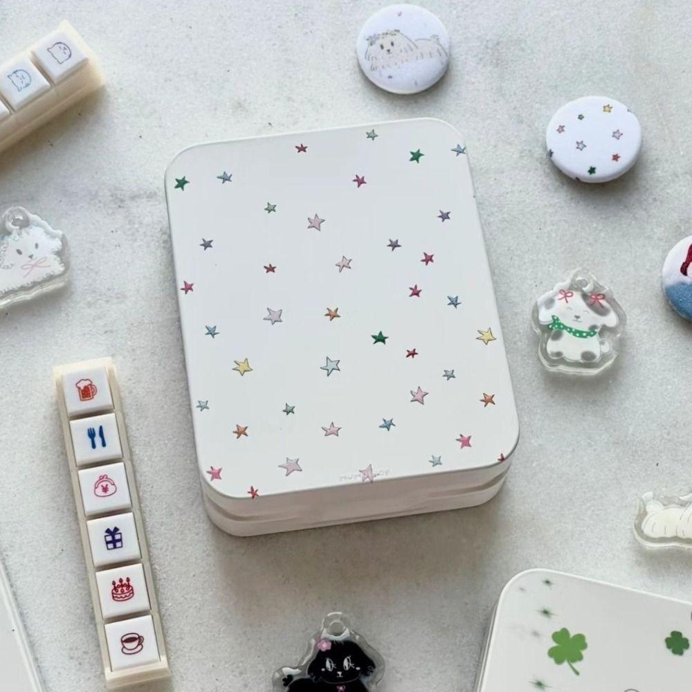 Portable Photocard Storage Box Cute Hair Clip Case New Stationery Case