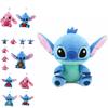 Entzückendes und weiches Stitch Plüschtier für Paare im kreativen Geschenkdesign in Blau- und Rosatönen