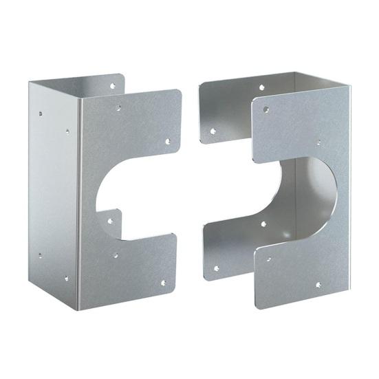 

2Pcs 2X Stud Shoes Heavy Duty Metal Stud Guards 6.25-inch Height 3-inch Width Fits Up to 2.375-Inch Pipes Drilled Holes Pipe Support Stud Shoes 2pcs