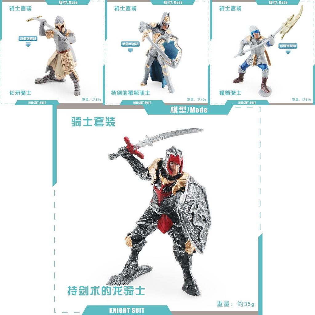 Exquisite Static Model Of Western Mythical Knight With Detailed Weapons Perfect For Display