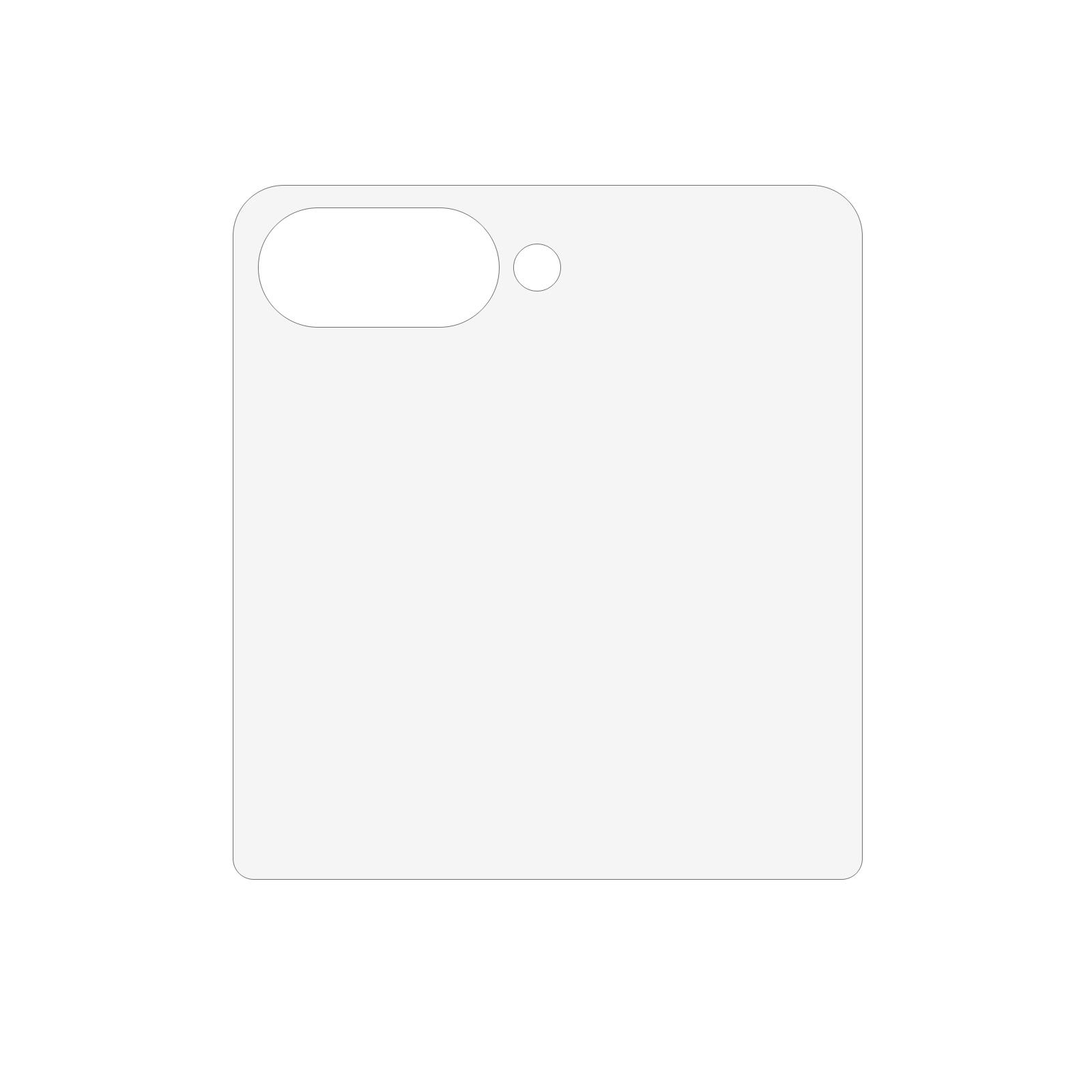 

For Samsung Galaxy Z Flip7 5G Tempered Glass Rear Screen Film 0.3mm Anti-Shatter Film As Shown A