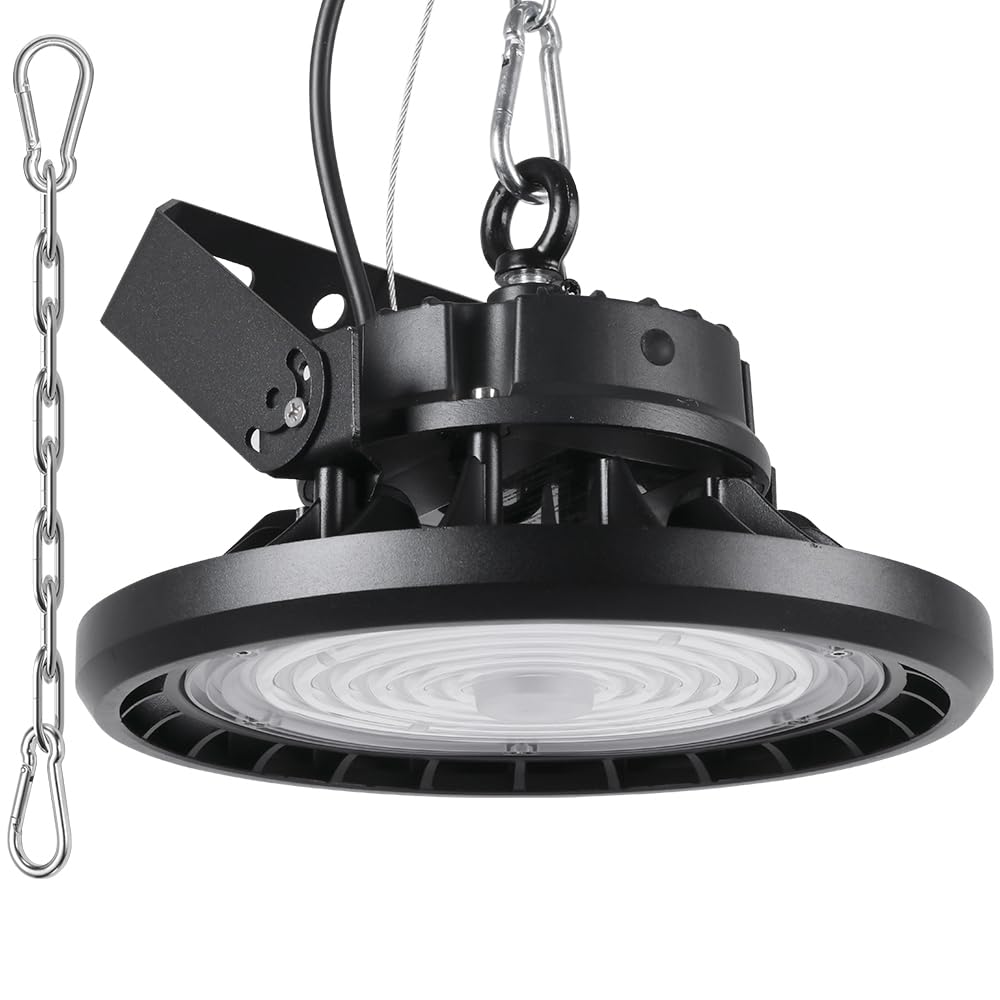 

MAGOKORO UFO-Shaped LED High Bay Light, 100W, High Brightness, 16000lm (equivalent to a 1000W mercury lamp), 5000K Daylight White, IP66 Waterproof