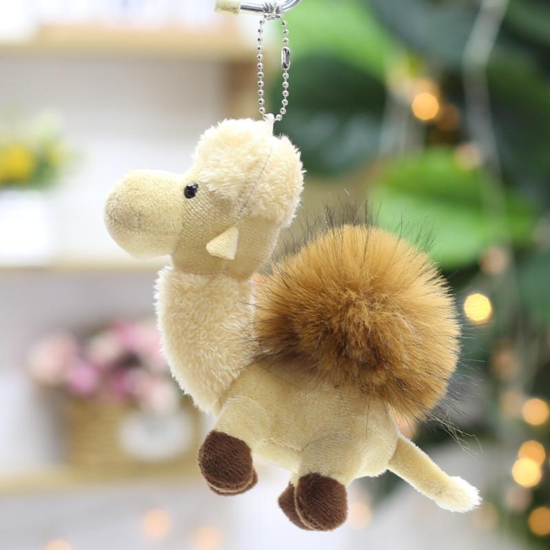 Niedlicher Tier Schlüsselanhänger Anhänger Haarball Kamel Dunhuang Kamel Puppe Xinjiang Gansu Tourismus Souvenir