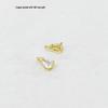 Mini Zirconia Water Drop Pendant Copper Plated 18K Gold Necklace/Earrings/Bracelet DIY Accessories