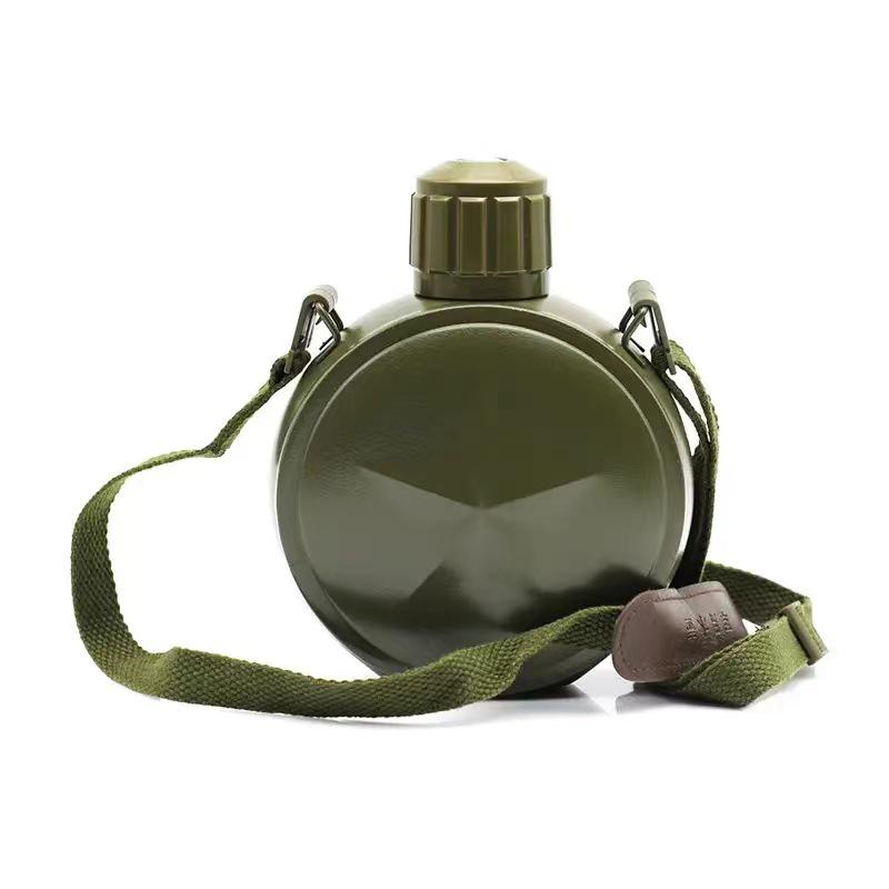 Military Stainless Steel Water Bottle - Drop-resistant Five-pointed Star Design for Outdoor Camps & Travel