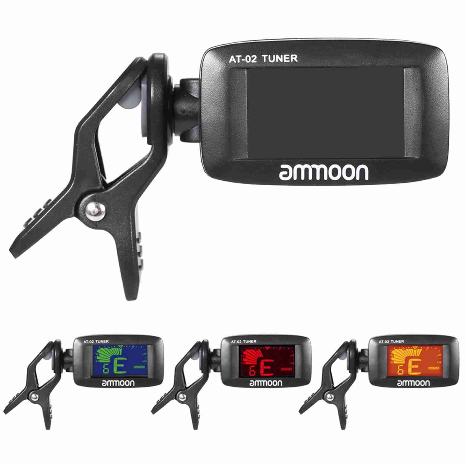 

Electric Guitar Tuner 360 Degree Rotatable Auto Power Off Guitar Tuner for Ukulele Bass