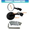 Vibration Proof Motorcycle Rearview Mirror Expanded Visual Range Glares Resistant Mirror Effortlessly Setups