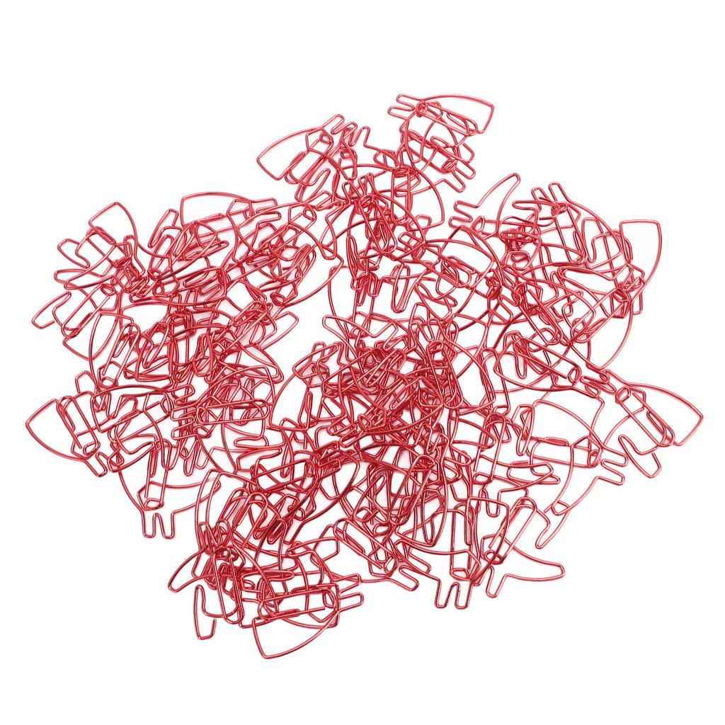 60PCS Paper Clips Cute Cartoon Bookmark Metal Marking Clip for Office Files Invitation Cards School