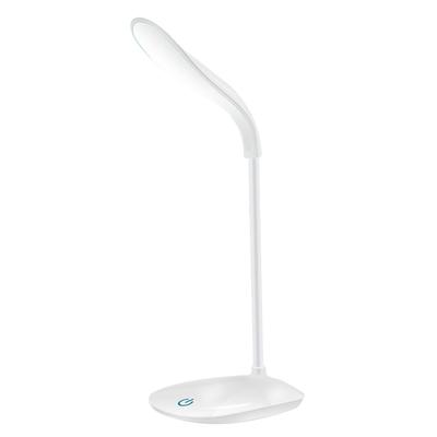 Lampă de birou LED reîncărcabilă, portabilă, cu încărcare USB și priză, cu furtun flexibil de 360°, lampă de citit pentru studenți și copii, lumină moale