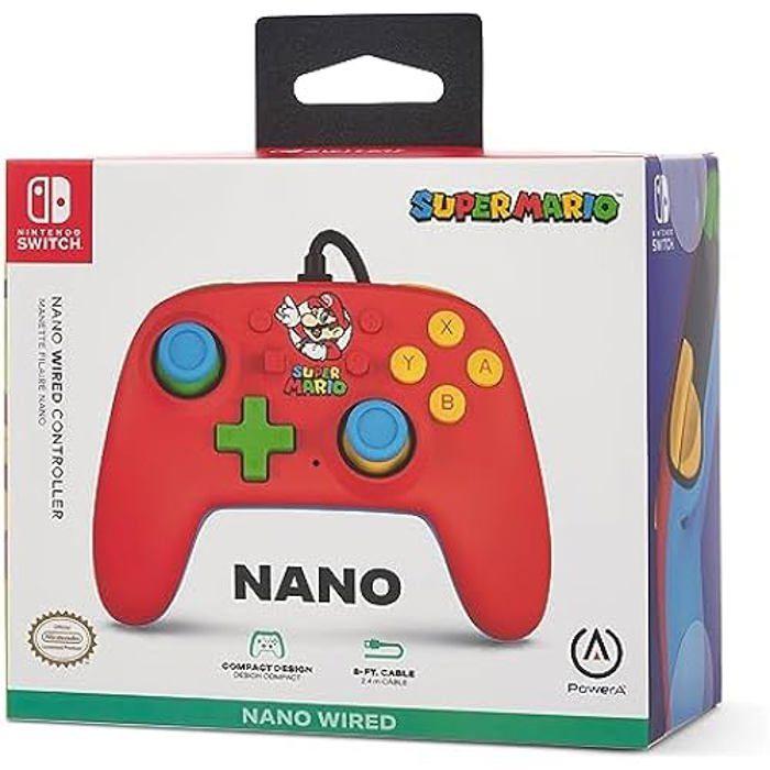 Manette de jeu - POWERA - Super Mario - Filaire - Vibration - Rouge