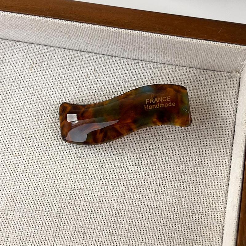 Retro Simple Wavy Acetate Shape Hair Clips Woman Girls Sweet Exquisite HairPins Colorful Barrettes Fashion Hair Accessories New