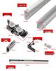Invisible Track Two-Way Buffer Wheel Sliding Door Hardware for Glass/Wood Doors