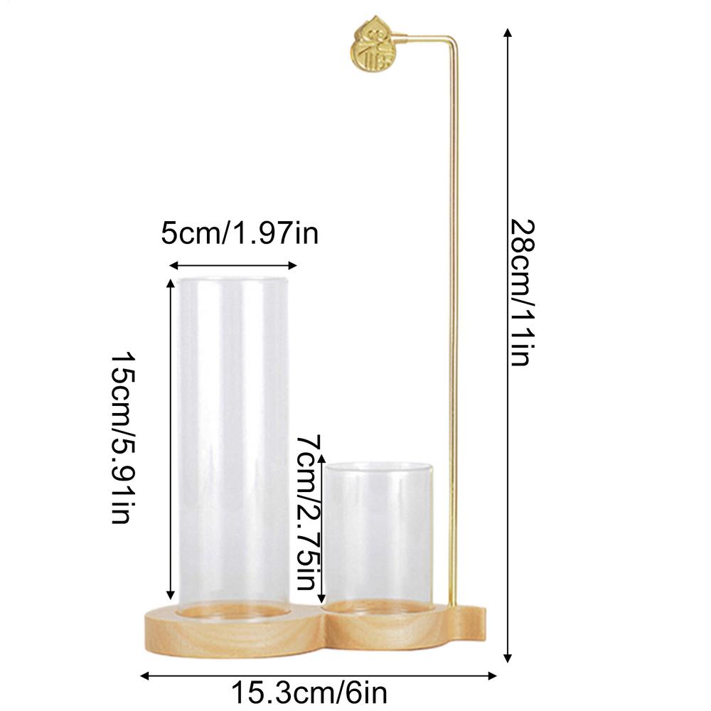 2in1 Wood Incense Holder Anti-Ash Flying Incense Burner with Removable Glass Ash Catcher Incense Sticks Organizer for Home Decor