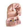 Korean-style Embroidered Cartoon Scarf Cute Design Thickened Knit Scarf, Versatile Popular Couple Neck Warmer