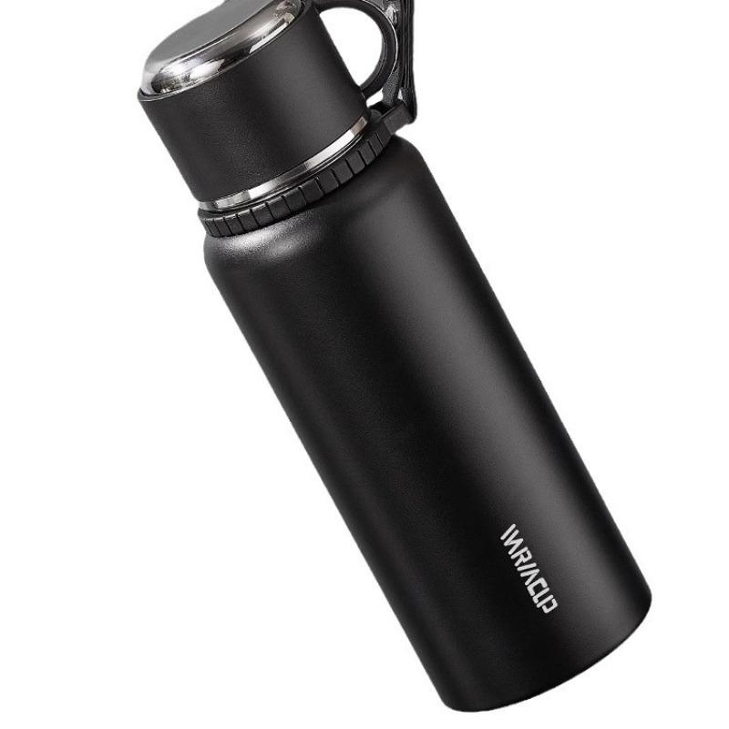 Stainless Steel Vacuum Flasks Outdoor Travel 1.5L Straight Cup Thermos for Hot Coffee Portable Keep Cold Insulated Water Bottle