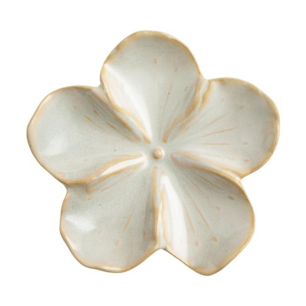 Flower Shaped Ceramic Dipping Plate Multi-color Dipping Sauce Dish Petal-Shaped Dish  Holiday Gift белый