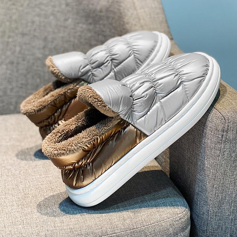 Winter Men's Shoes Flat Casual Sneakers Slip On Loafers Men