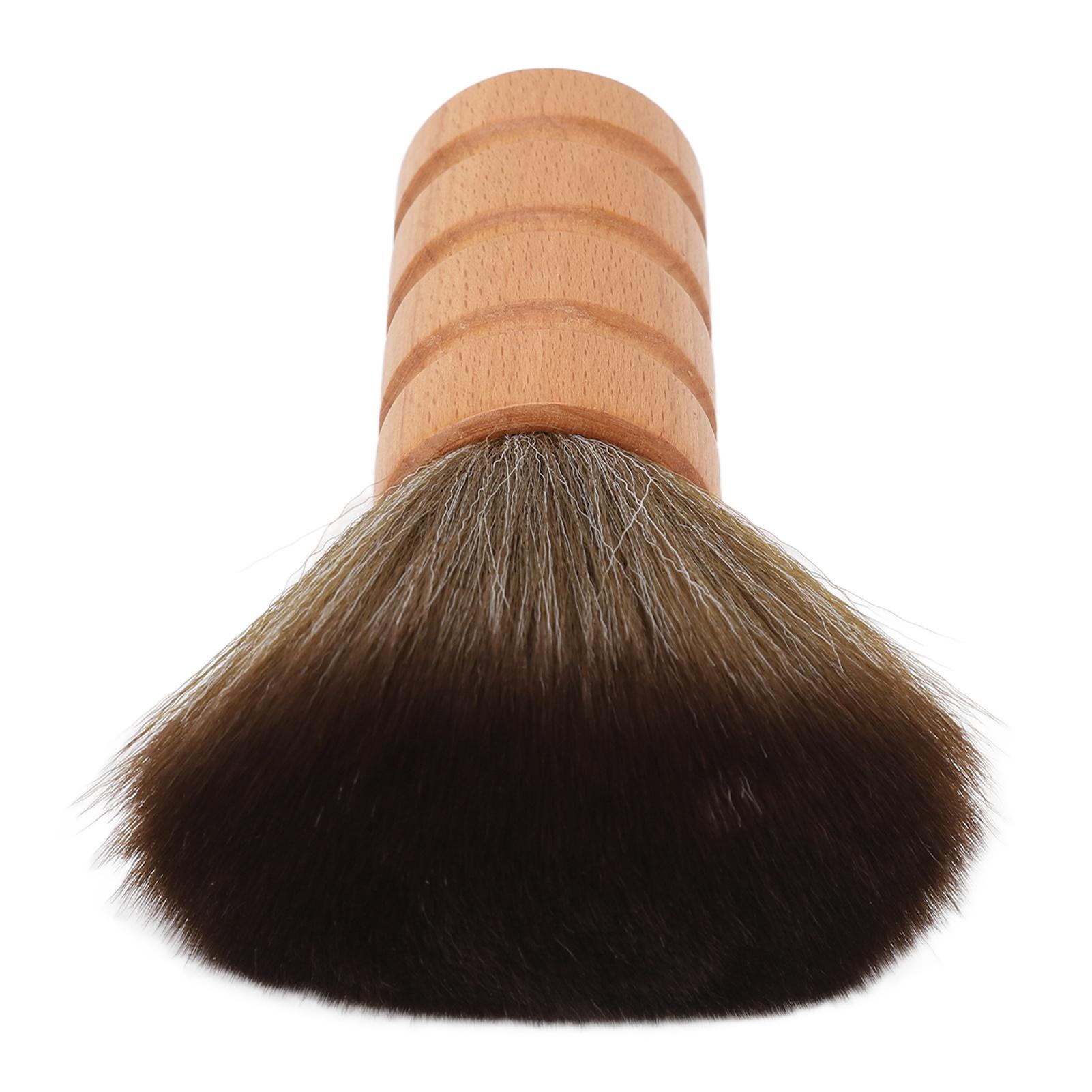 

Men Shaving Brush with Wooden Handle Nylon Broken Hair Removal Flexible Shave Foaming Brush