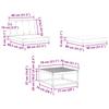 Outdoor Sofa Set 6 Pcs White and Cream